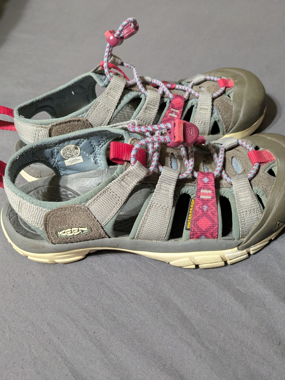 Keen Women's Grey and Pink Outdoor Sandal